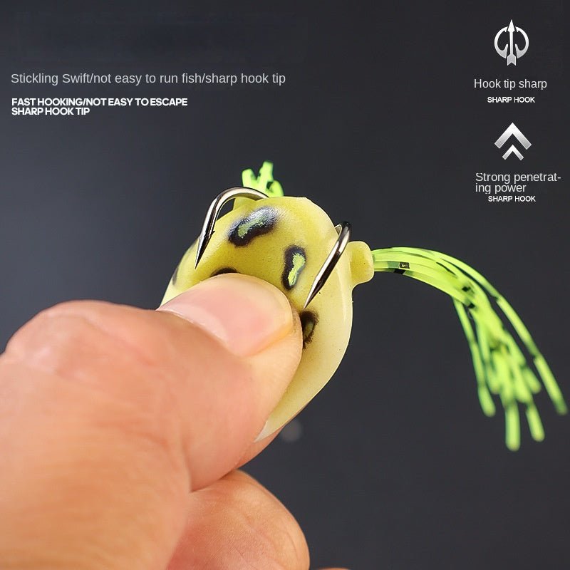 Mini Reptile Lure 3cm 4g Double Tendril Frog Lure with Double Hooks for Bass Fishing Lure - Outdoors & Sports Tinker Time