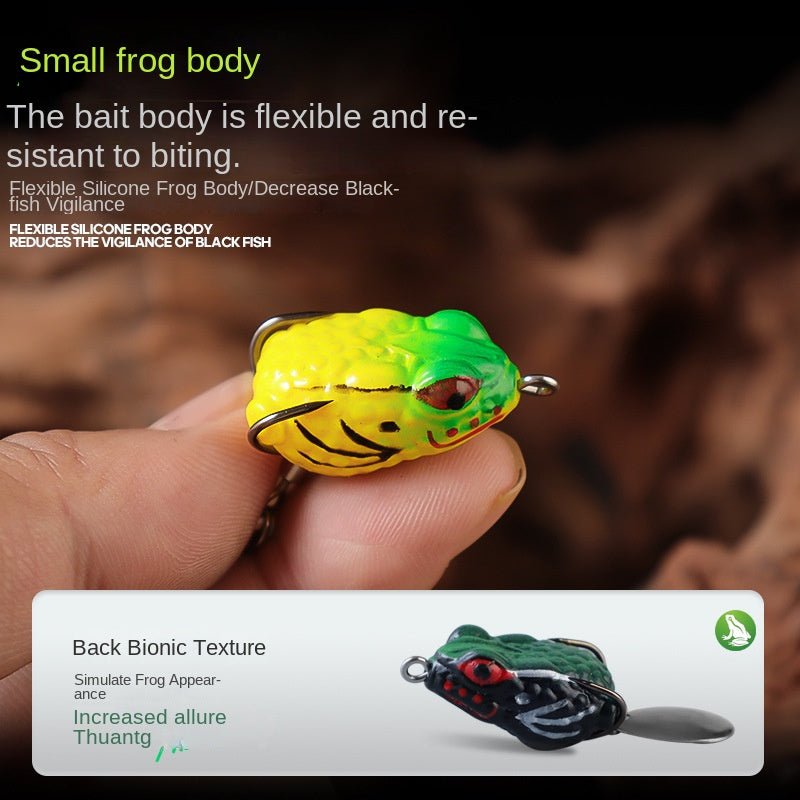Mini Reptile Lure 3cm 4g Double Tendril Frog Lure with Double Hooks for Bass Fishing Lure - Outdoors & Sports Tinker Time