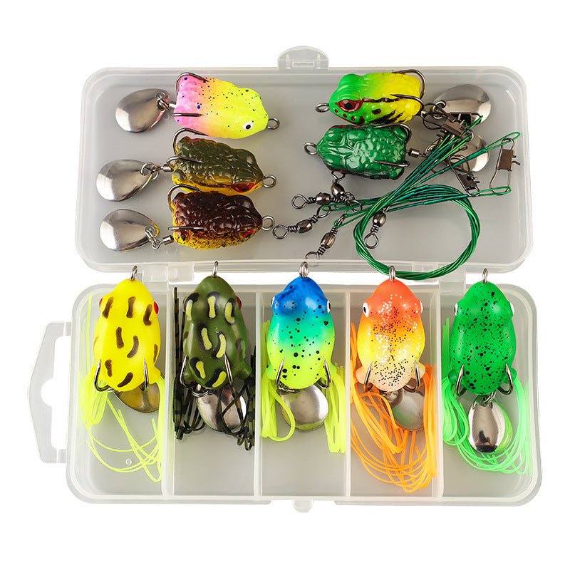 Mini Reptile Lure 3cm 4g Double Tendril Frog Lure with Double Hooks for Bass Fishing Lure - Outdoors & Sports Tinker Time