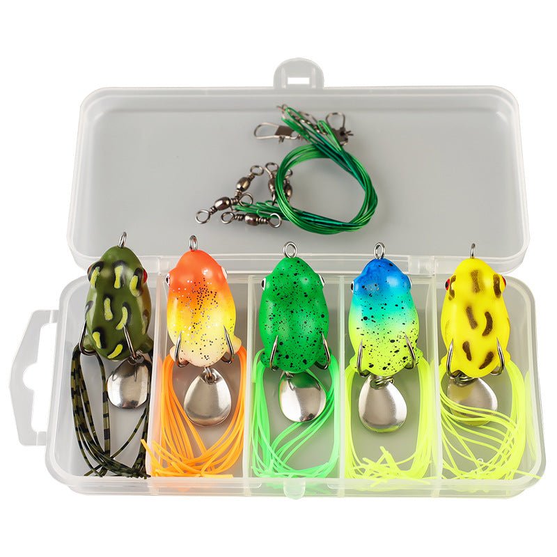 Mini Reptile Lure 3cm 4g Double Tendril Frog Lure with Double Hooks for Bass Fishing Lure - Outdoors & Sports Tinker Time