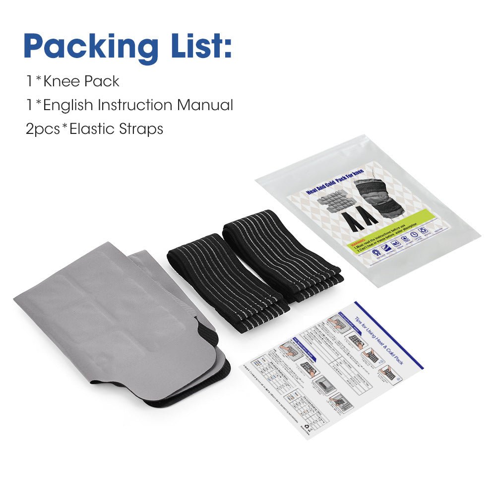 Multi-grid Self-absorbing Water Hot & Cold Compress Pack, Reusable Heating & Cooling Therapy Wrap for Knee, Elbow Joint Pain Relief - Outdoors & Sports Tinker Time