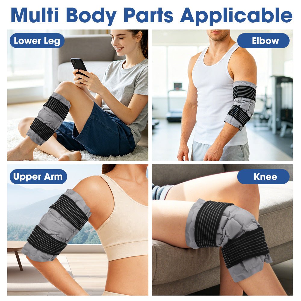 Multi-grid Self-absorbing Water Hot & Cold Compress Pack, Reusable Heating & Cooling Therapy Wrap for Knee, Elbow Joint Pain Relief - Outdoors & Sports Tinker Time