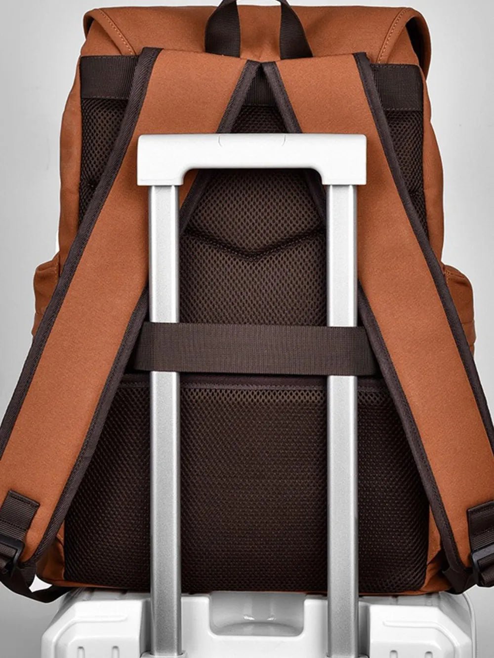 Multi Pockets Adjustable Strap Canvas Backpack Bag - Outdoors & Sports Tinker Time
