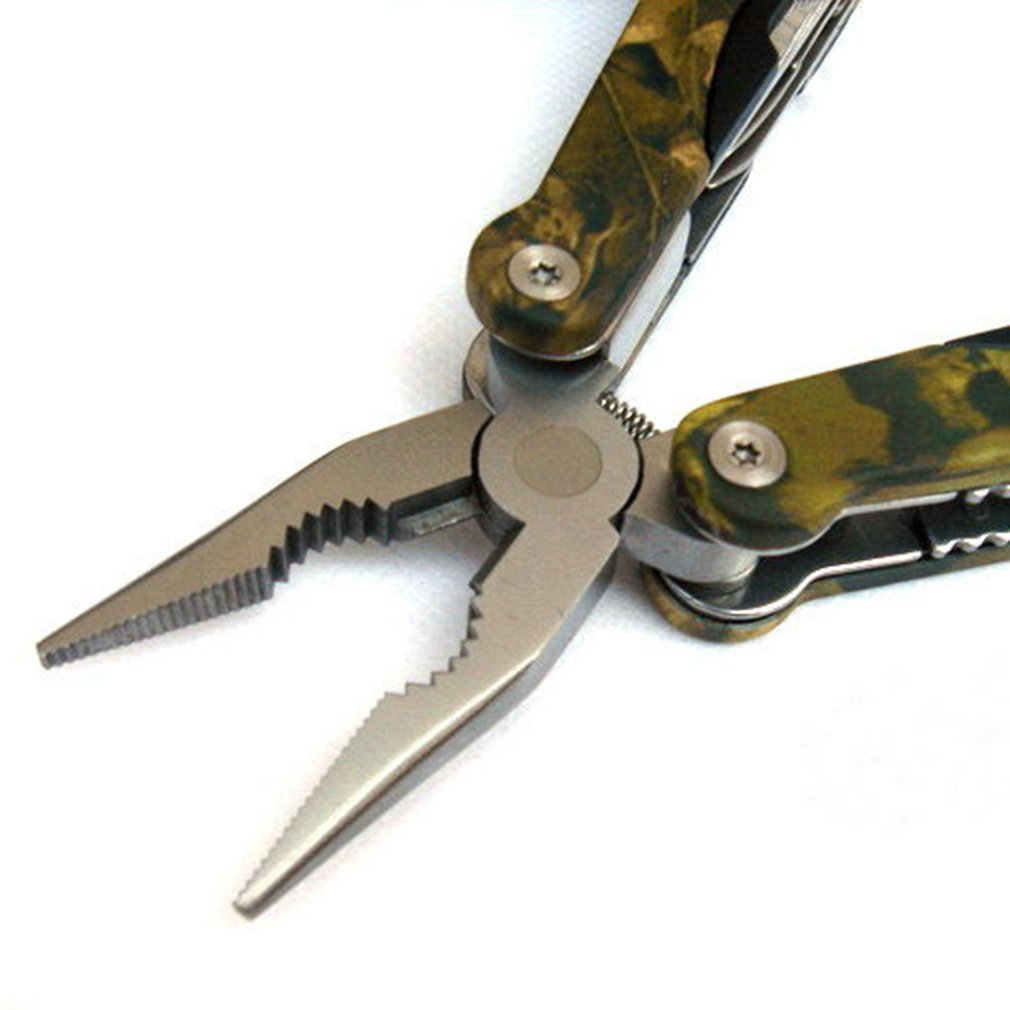 NEW EDC Pocket Multi-Tool Pliers Key Ring with Multi Knife & Hook & Saw Blade Folding Camping Outdoor Survival Multitools Plier - Outdoors & Sports Tinker Time