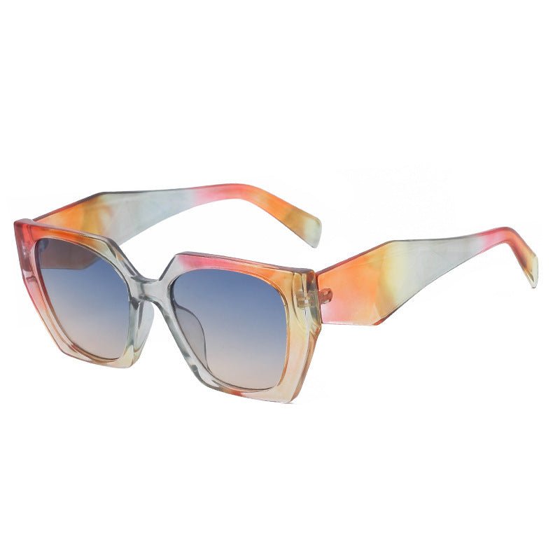 New Fashion Cat-eye Wide Temple Sunglasses for Women, High-end Ins Style, Full-frame UV Protection Sun Glasses - Outdoors & Sports Tinker Time