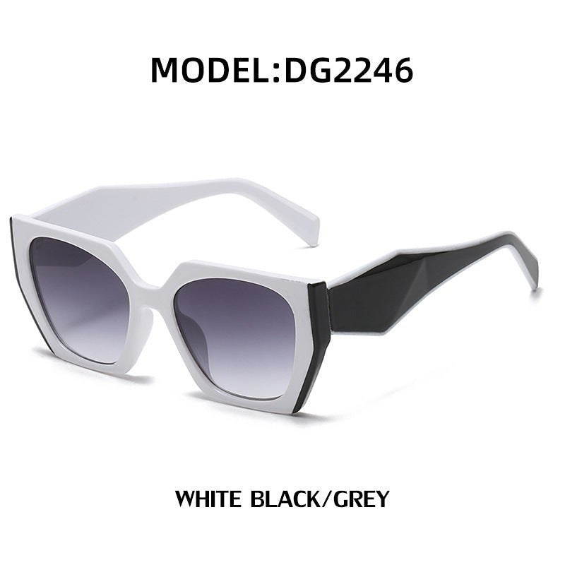 New Fashion Cat-eye Wide Temple Sunglasses for Women, High-end Ins Style, Full-frame UV Protection Sun Glasses - Outdoors & Sports Tinker Time