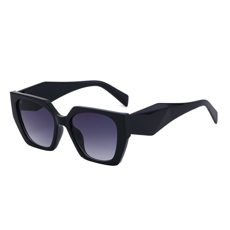 New Fashion Cat-eye Wide Temple Sunglasses for Women, High-end Ins Style, Full-frame UV Protection Sun Glasses - Outdoors & Sports Tinker Time