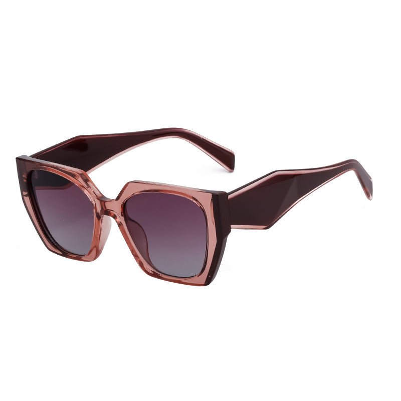 New Fashion Cat-eye Wide Temple Sunglasses for Women, High-end Ins Style, Full-frame UV Protection Sun Glasses - Outdoors & Sports Tinker Time