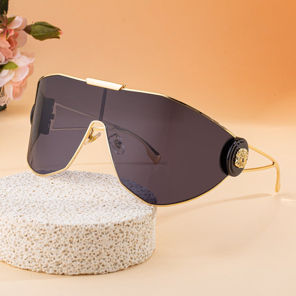 New FashionStyle Full-Frame Sports Sunglasses for Women, Integrated Lens, Outdoor Cycling UV Protection - Outdoors & Sports Tinker Time