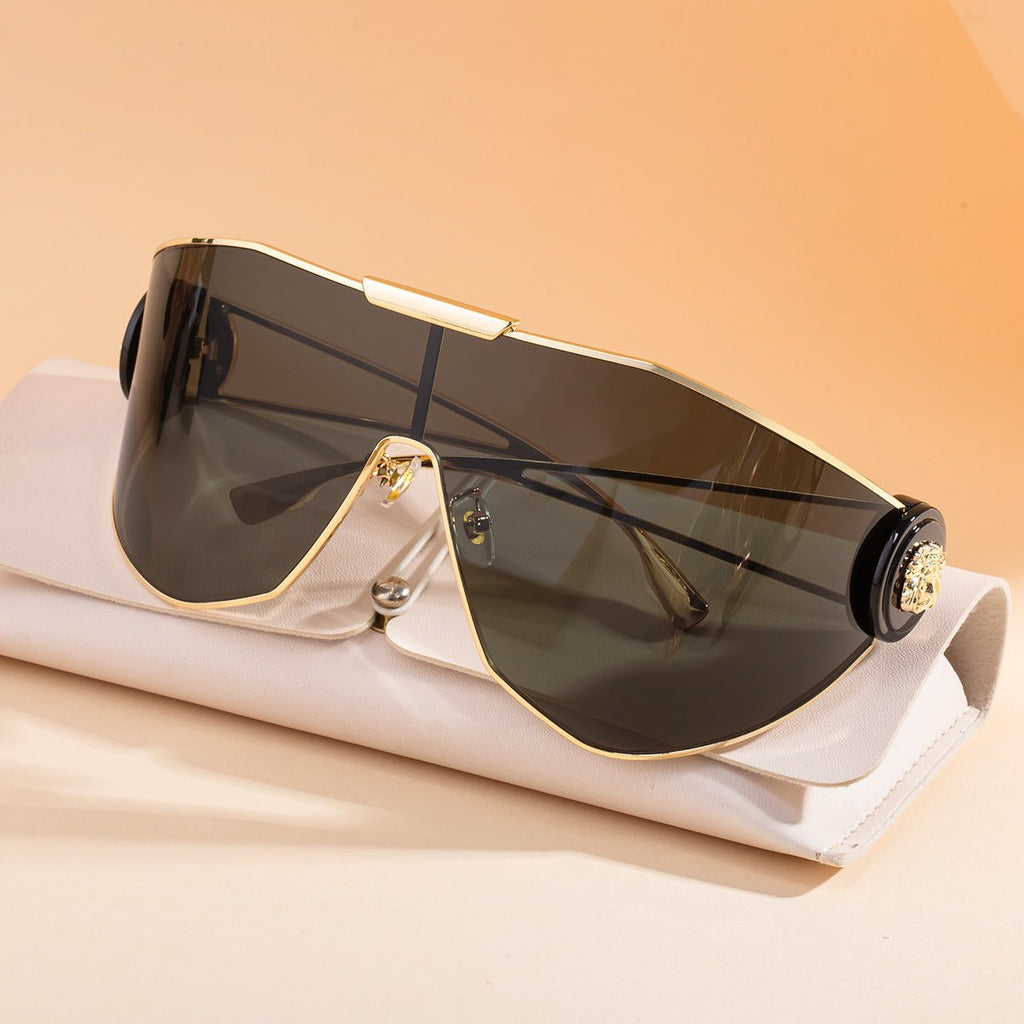 New FashionStyle Full-Frame Sports Sunglasses for Women, Integrated Lens, Outdoor Cycling UV Protection - Outdoors & Sports Tinker Time