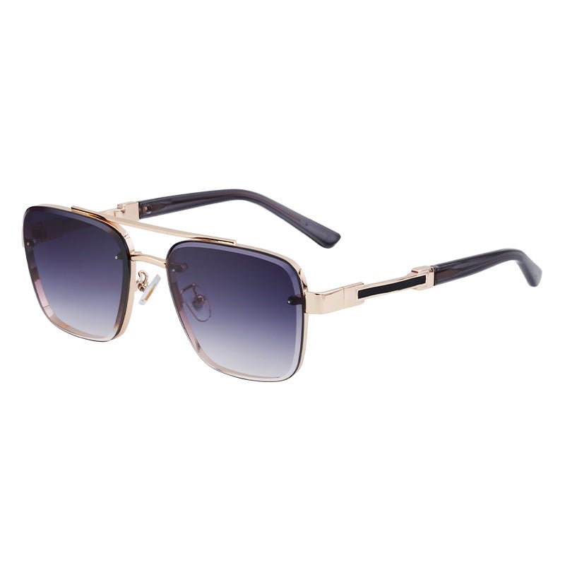 New Retro Sunglasses for Men, Square Frame, Stylish Sun Protection Glasses, High-End Men's Sunglasses - Outdoors & Sports Tinker Time