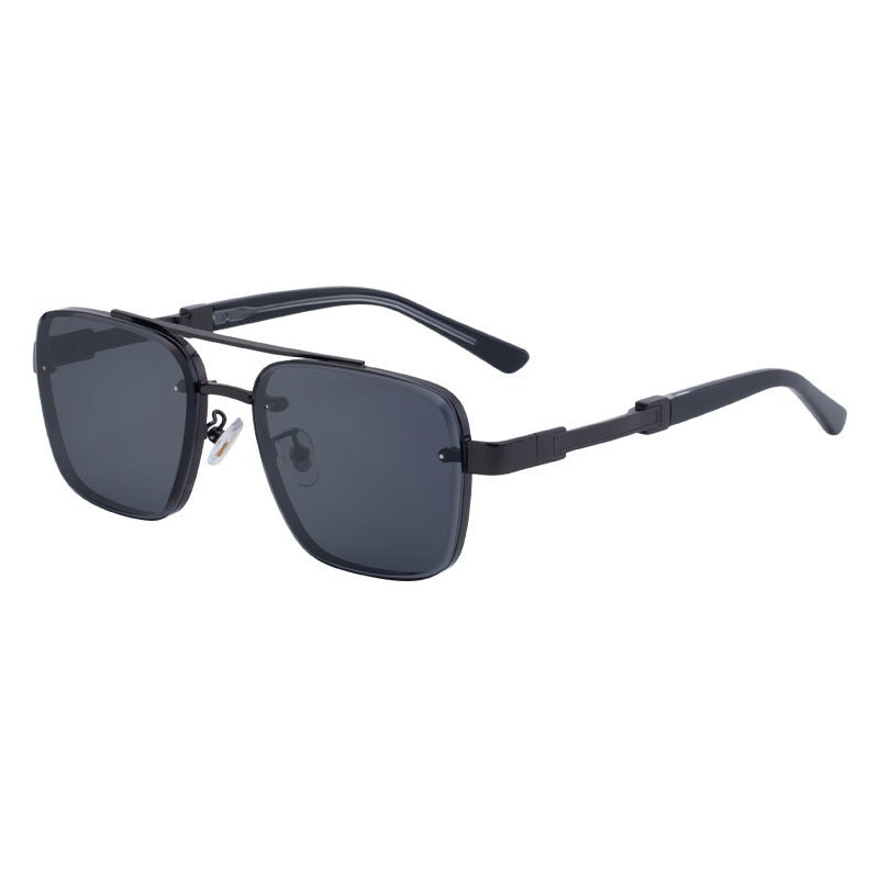 New Retro Sunglasses for Men, Square Frame, Stylish Sun Protection Glasses, High-End Men's Sunglasses - Outdoors & Sports Tinker Time