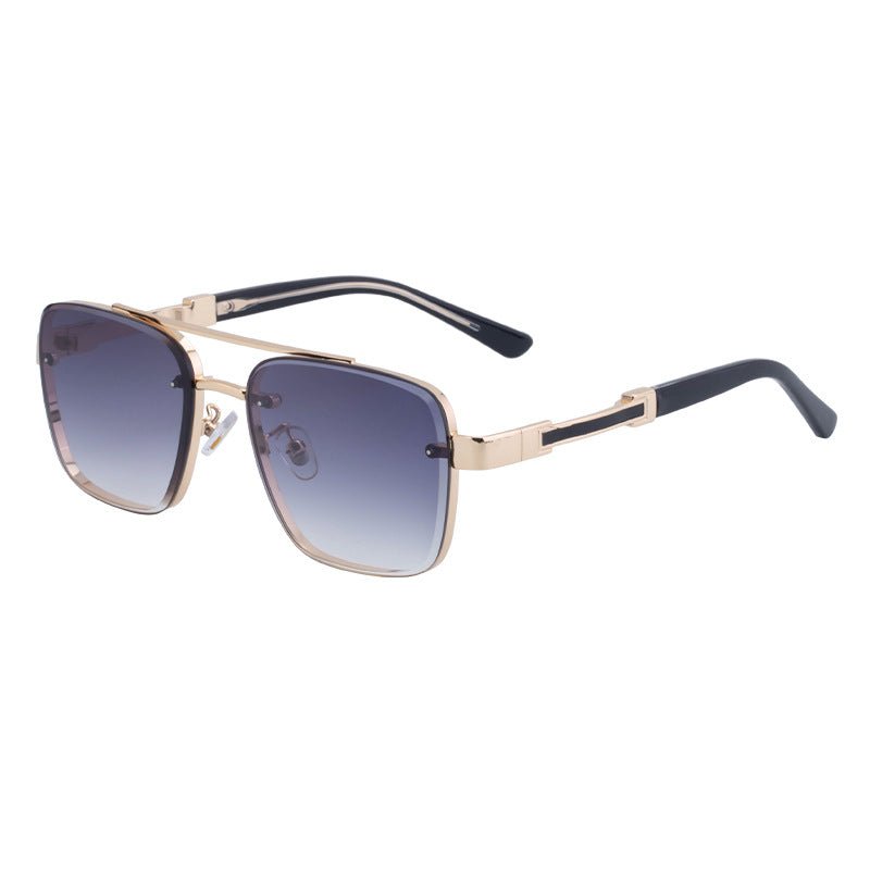 New Retro Sunglasses for Men, Square Frame, Stylish Sun Protection Glasses, High-End Men's Sunglasses - Outdoors & Sports Tinker Time