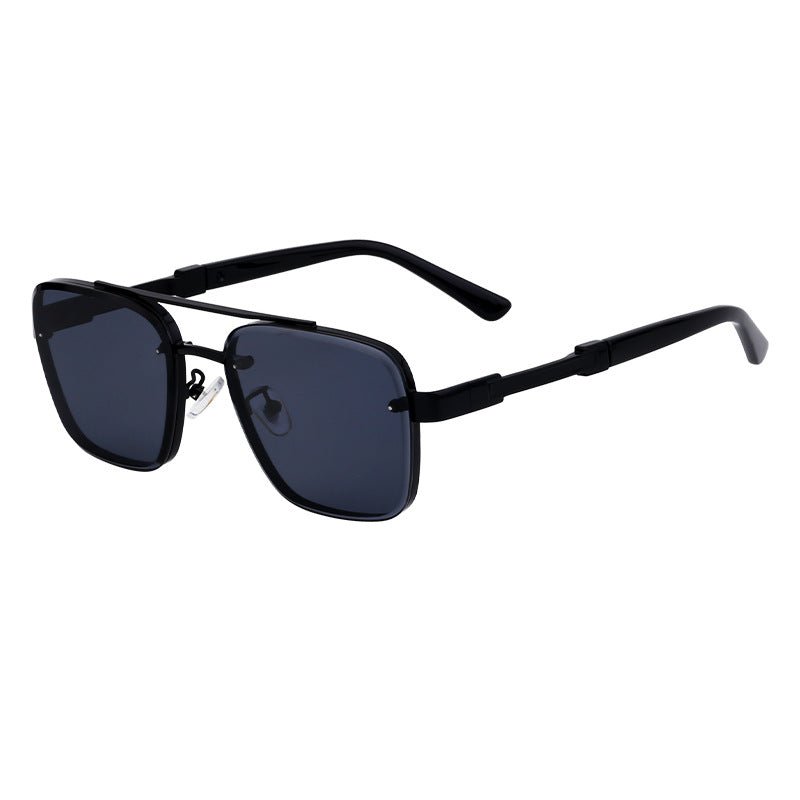 New Retro Sunglasses for Men, Square Frame, Stylish Sun Protection Glasses, High-End Men's Sunglasses - Outdoors & Sports Tinker Time