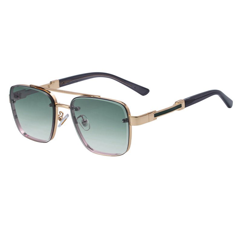 New Retro Sunglasses for Men, Square Frame, Stylish Sun Protection Glasses, High-End Men's Sunglasses - Outdoors & Sports Tinker Time