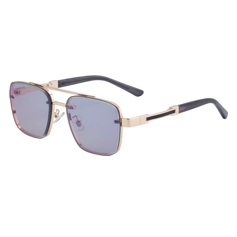 New Retro Sunglasses for Men, Square Frame, Stylish Sun Protection Glasses, High-End Men's Sunglasses - Outdoors & Sports Tinker Time