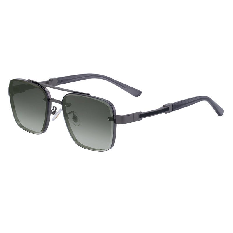 New Retro Sunglasses for Men, Square Frame, Stylish Sun Protection Glasses, High-End Men's Sunglasses - Outdoors & Sports Tinker Time