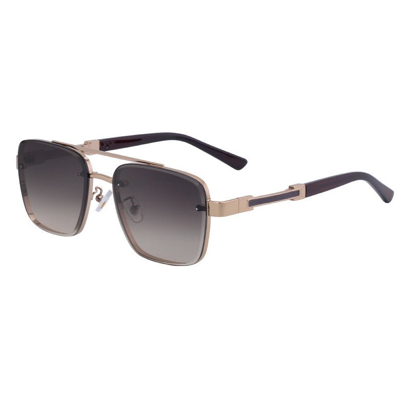 New Retro Sunglasses for Men, Square Frame, Stylish Sun Protection Glasses, High-End Men's Sunglasses - Outdoors & Sports Tinker Time
