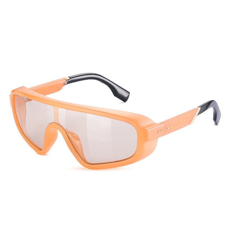 New Steampunk All Inclusive Wind proof Sunglasses Women's One piece Protection FF Sunglasses Fashion - Outdoors & Sports Tinker Time