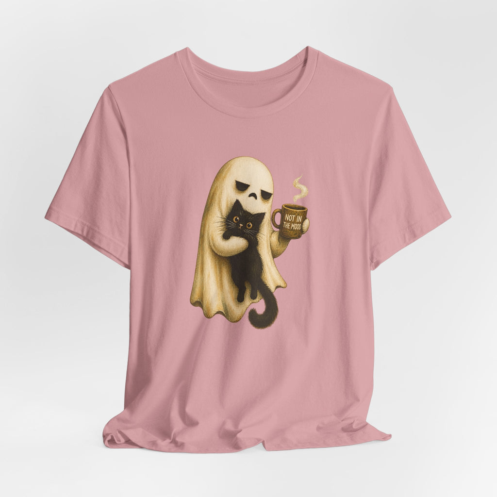 Not in the Mood Ghost Cat T-Shirt - Outdoors & Sports Tinker Time