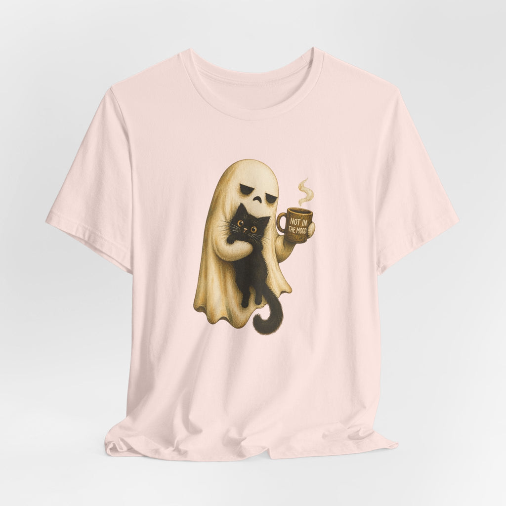 Not in the Mood Ghost Cat T-Shirt - Outdoors & Sports Tinker Time