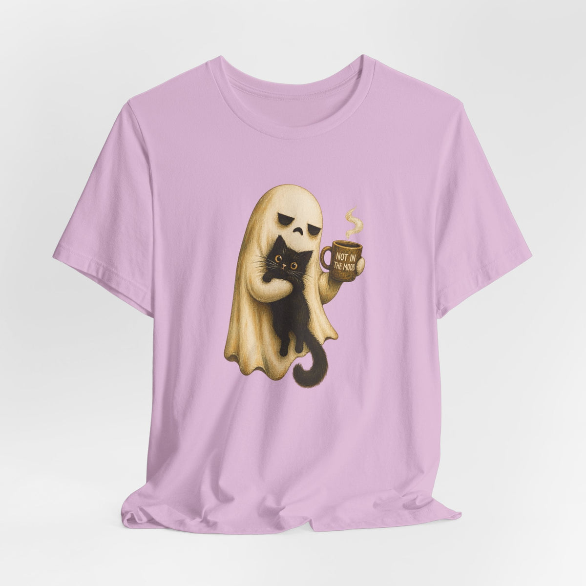 Not in the Mood Ghost Cat T-Shirt - Outdoors & Sports Tinker Time
