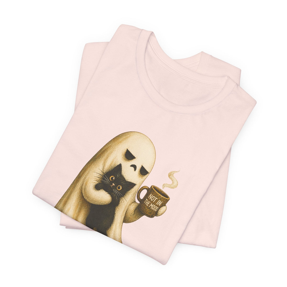 Not in the Mood Ghost Cat T-Shirt - Outdoors & Sports Tinker Time