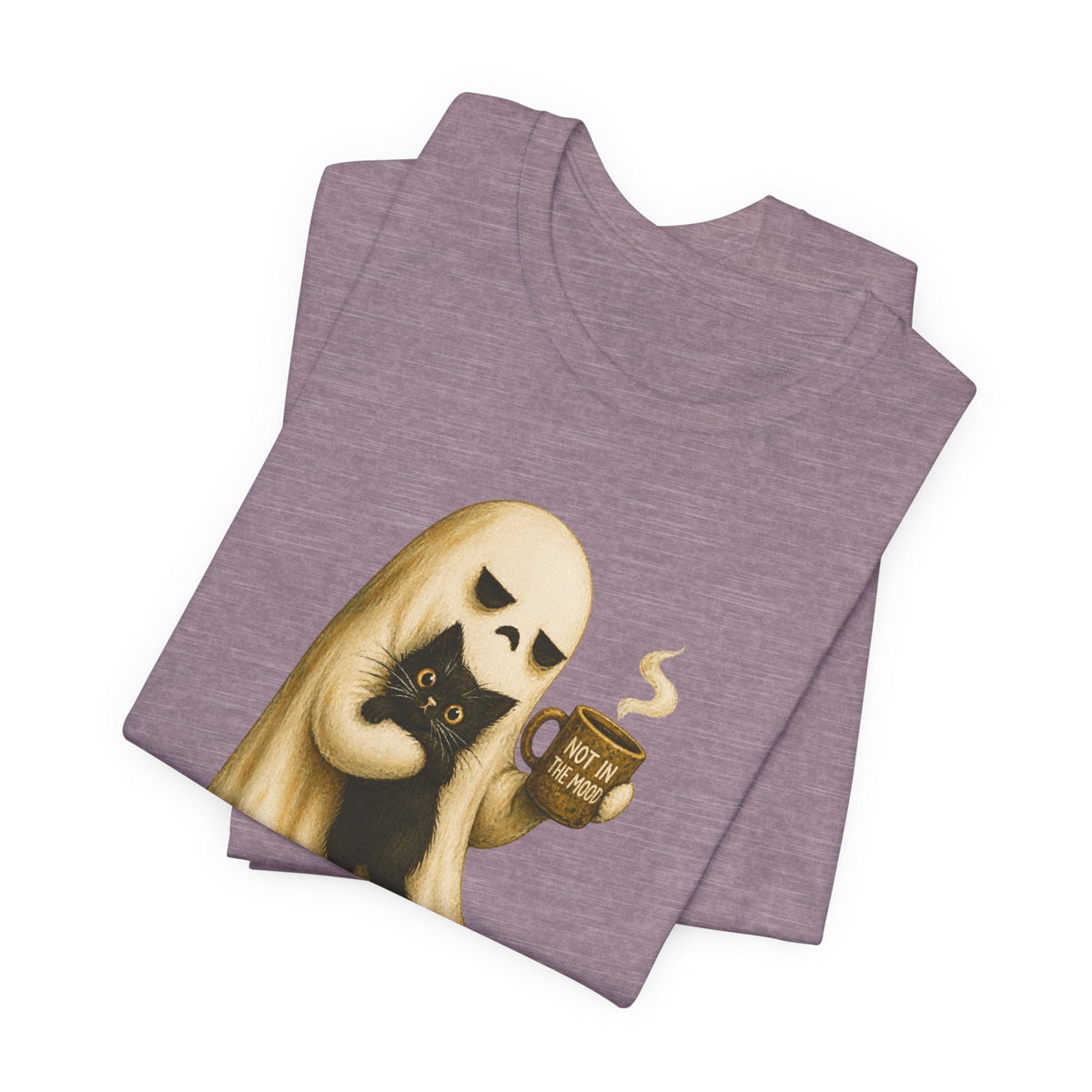 Not in the Mood Ghost Cat T-Shirt - Outdoors & Sports Tinker Time