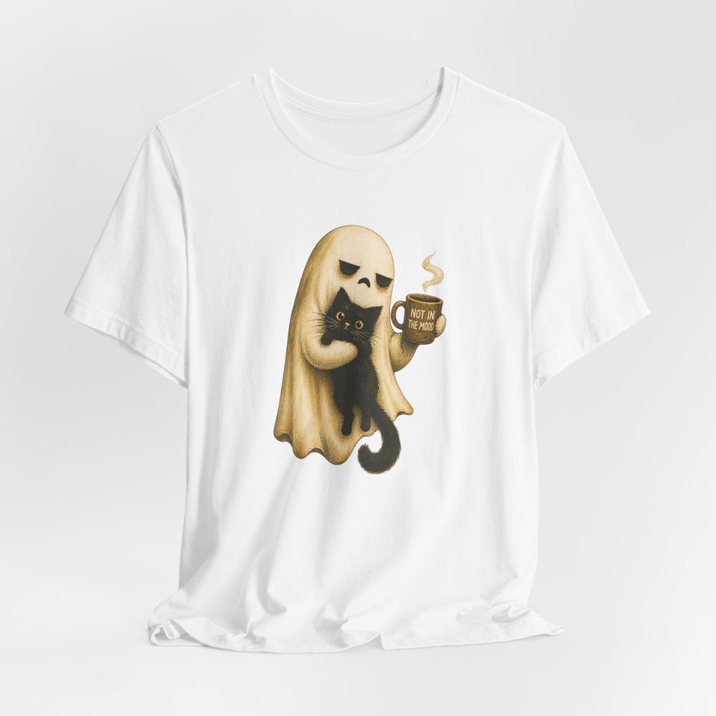 Not in the Mood Ghost Cat T-Shirt - Outdoors & Sports Tinker Time