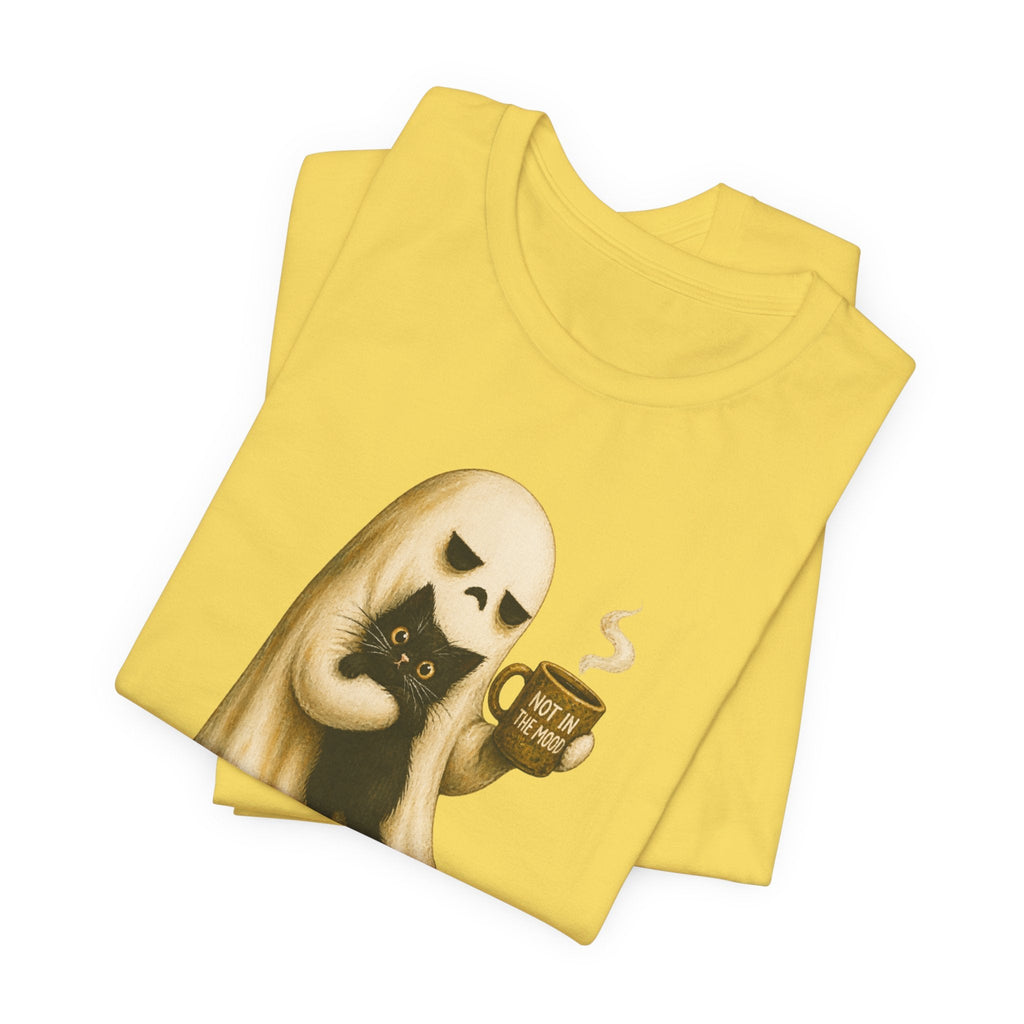 Not in the Mood Ghost Cat T-Shirt - Outdoors & Sports Tinker Time