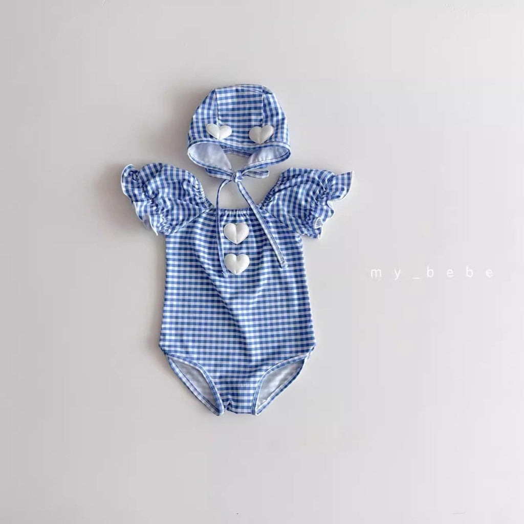 One-piece checkered swimsuit - Outdoors & Sports Tinker Time
