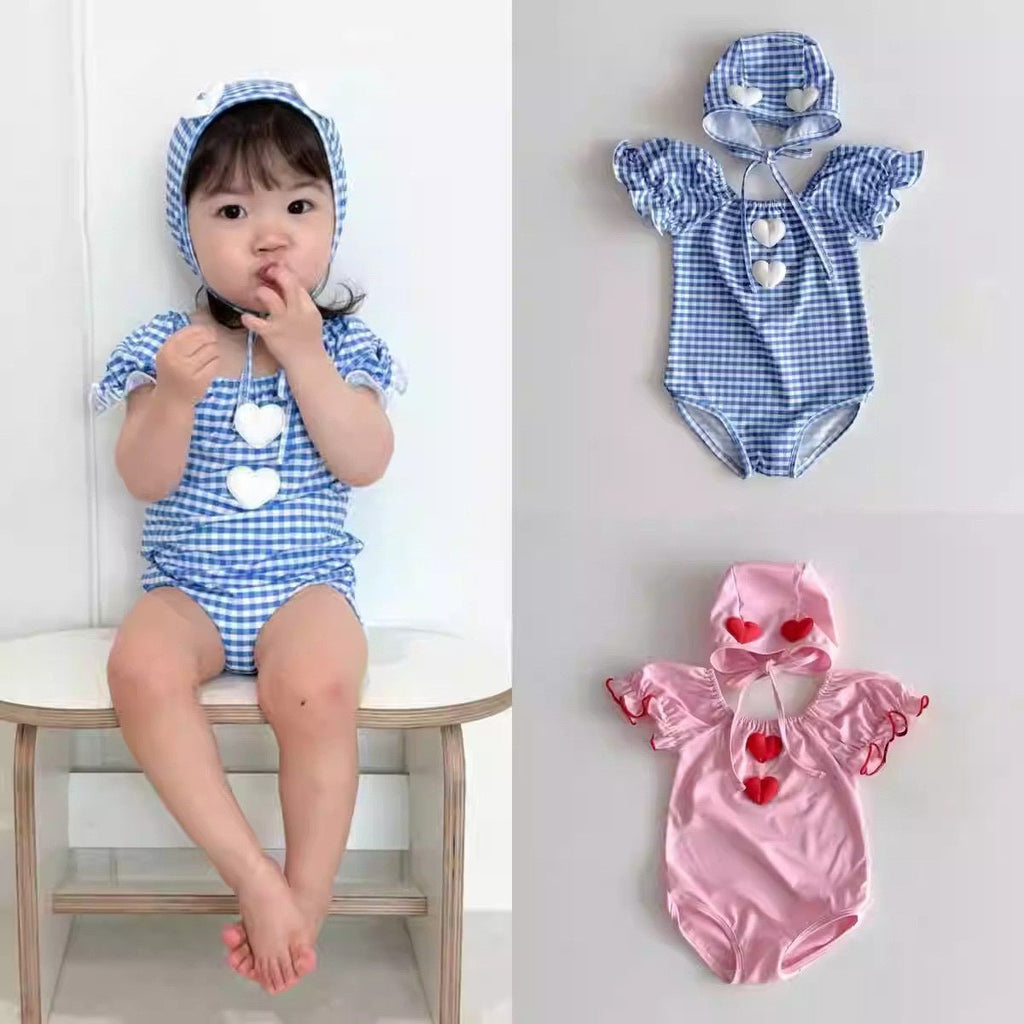 One-piece checkered swimsuit - Outdoors & Sports Tinker Time
