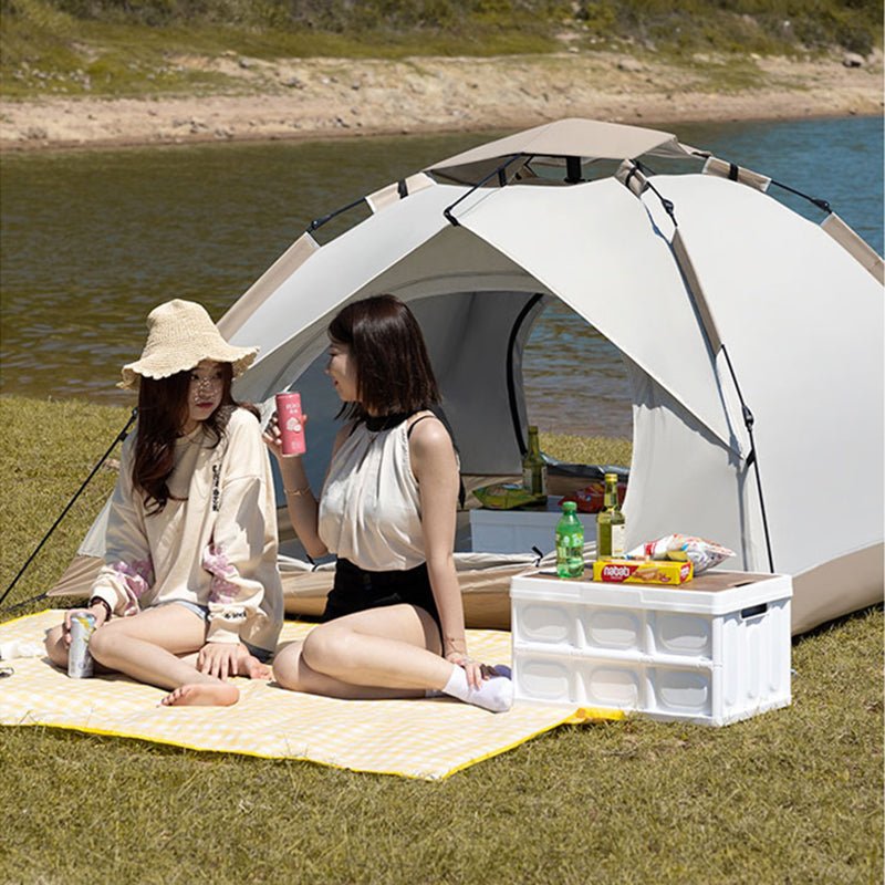 Outdoor Automatic Quick Open Tents Two Door Beach Camping Tent Breathable Rainproof And Sunscreen - Outdoors & Sports Tinker Time