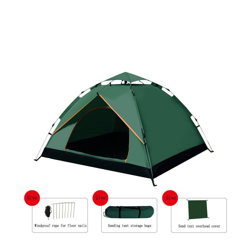 Outdoor Automatic Quick Open Tents Two Door Beach Camping Tent Breathable Rainproof And Sunscreen - Outdoors & Sports Tinker Time