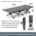 Outdoor camping bed, foldable beach bed, single garden siesta bed, with storage bag, lightweight. - Outdoors & Sports Tinker Time