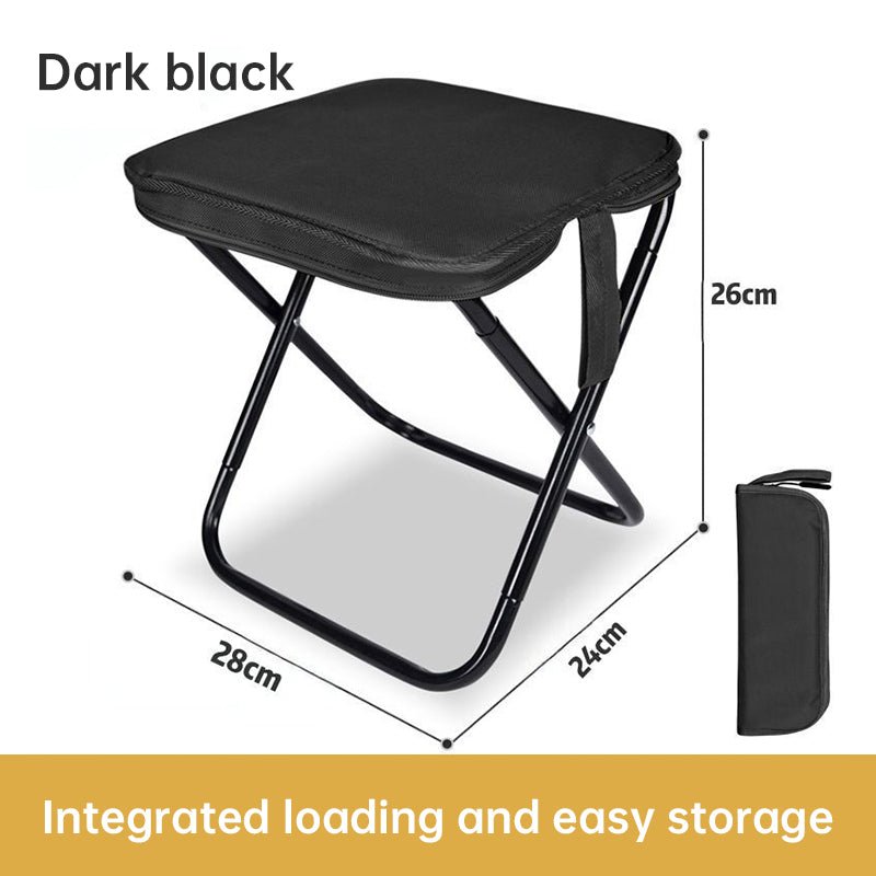 Outdoor Folding Chair, Portable Fishing Chair, Compact Train Stool, Foldable Camping Chair, Mini Camping Bench - Outdoors & Sports Tinker Time