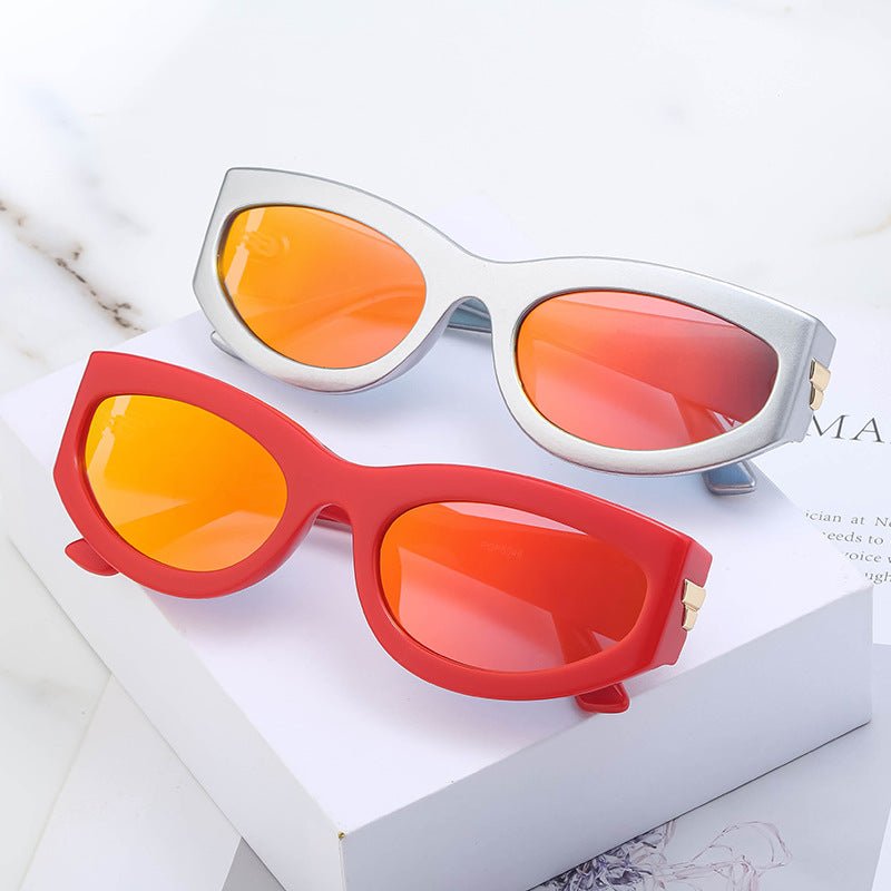Personality Punk Style Small Box Sunglasses for Men Popular Sports Cycling Sunglasses for Women - Outdoors & Sports Tinker Time