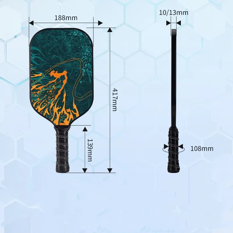 Pickle racket PP honeycomb core fiberglass Pickle racket Carbon fiber Pickle racket - Outdoors & Sports Tinker Time