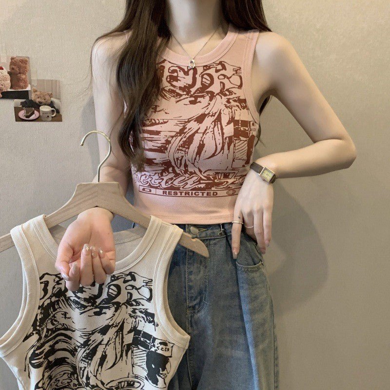 Pink Camisole Top for Women, Summer, Wide Strap, Sleeveless, Short Length Fitted Covers Side Breasts - Outdoors & Sports Tinker Time
