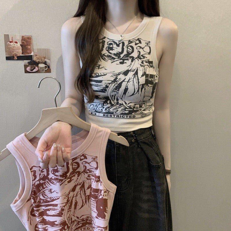 Pink Camisole Top for Women, Summer, Wide Strap, Sleeveless, Short Length Fitted Covers Side Breasts - Outdoors & Sports Tinker Time