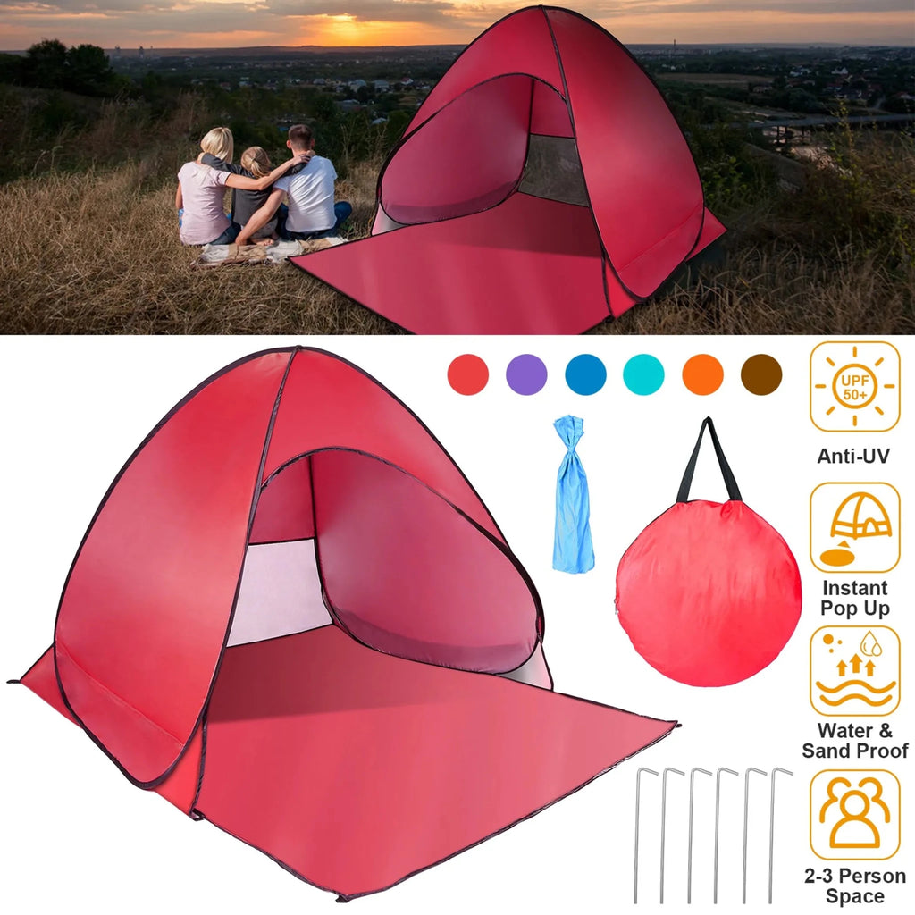 Pop Up Beach Tent Sun Shade - Outdoors & Sports Tinker Time