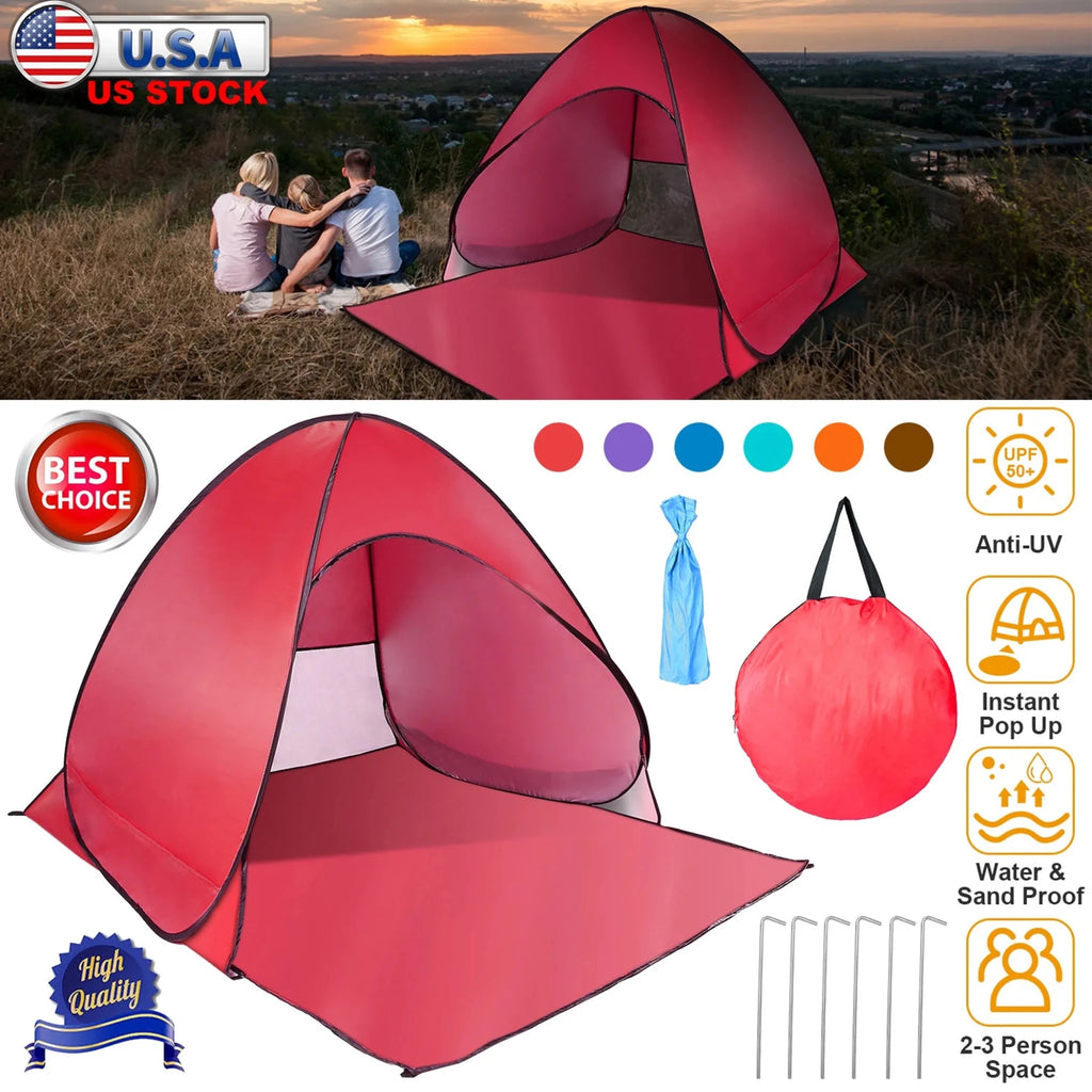 Pop Up Beach Tent Sun Shade - Outdoors & Sports Tinker Time