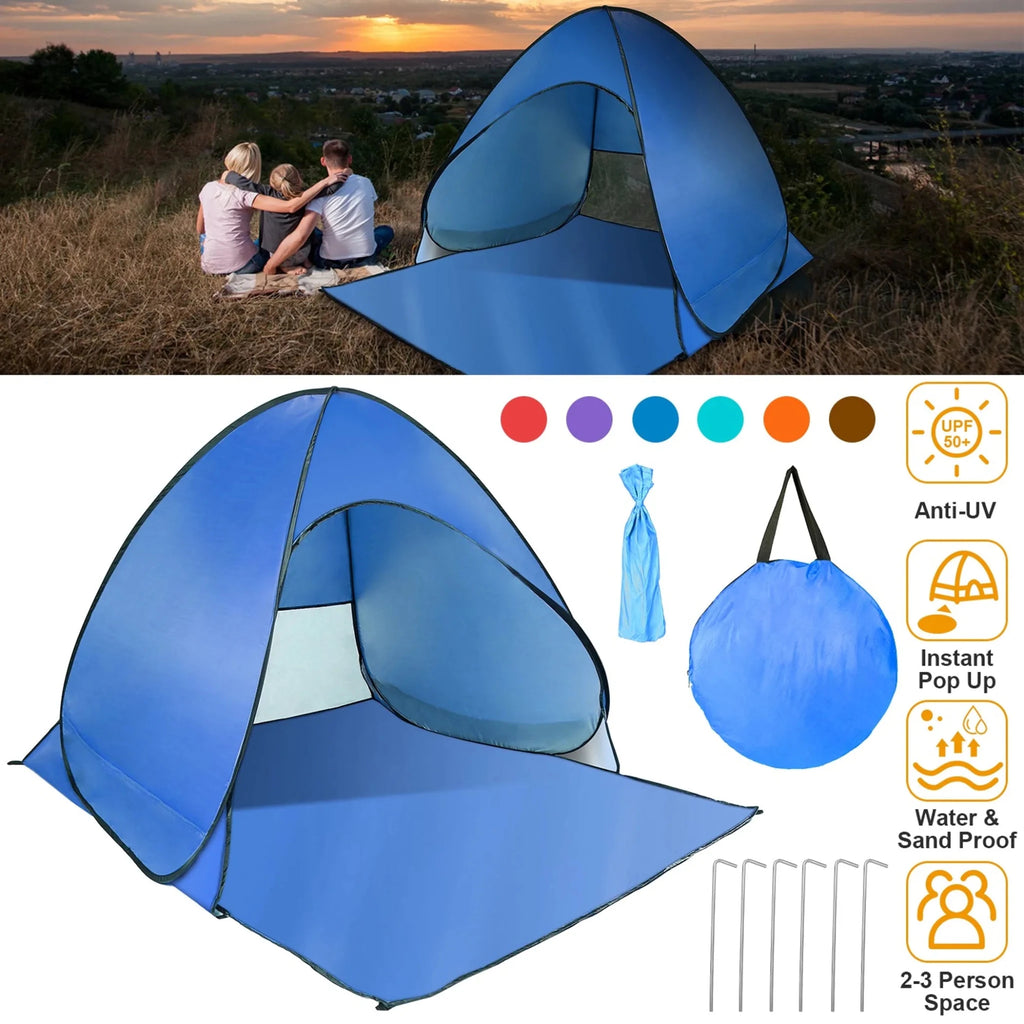 Pop Up Beach Tent Sun Shade - Outdoors & Sports Tinker Time