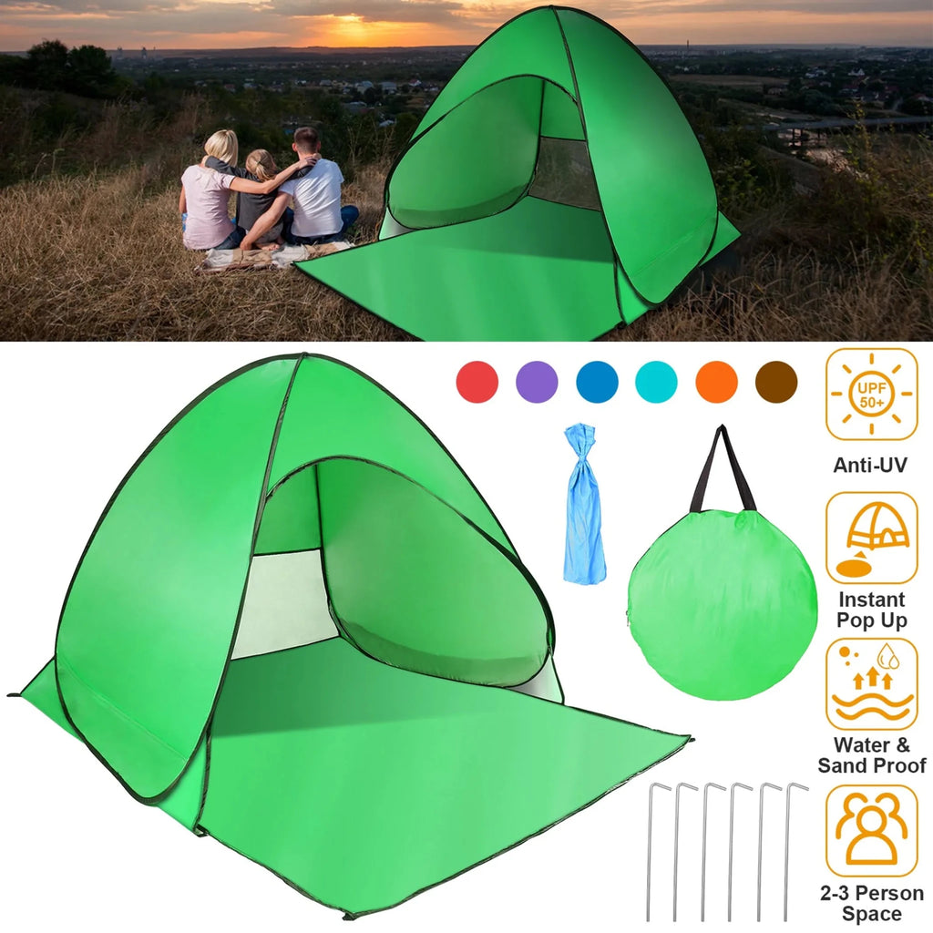 Pop Up Beach Tent Sun Shade - Outdoors & Sports Tinker Time