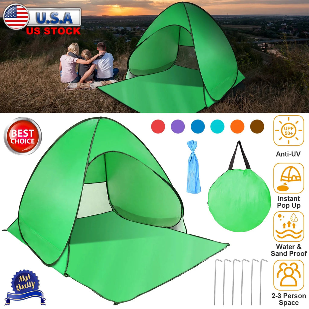 Pop Up Beach Tent Sun Shade - Outdoors & Sports Tinker Time