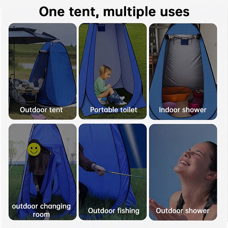 Pop Up Privacy Tent - Instant Outdoor Shower & Portable Toilet for Camping - Outdoors & Sports Tinker Time