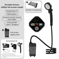 Portable Outdoor Shower Kit, 6000mAh Rechargeable Water Pump with Display for Camping & Pet Bath - Outdoors & Sports Tinker Time