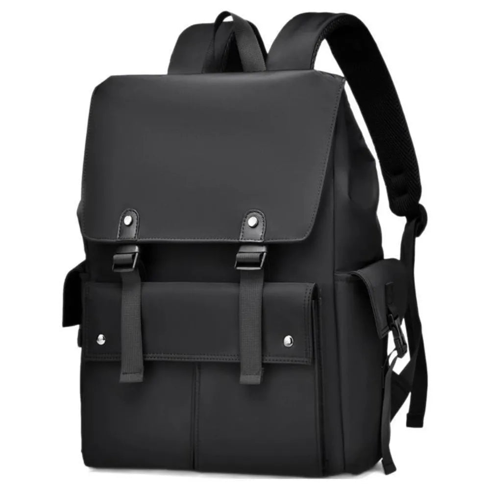 PU Leather Multi-Pockets Adjustable Strap Backpack Bag - Outdoors & Sports Tinker Time