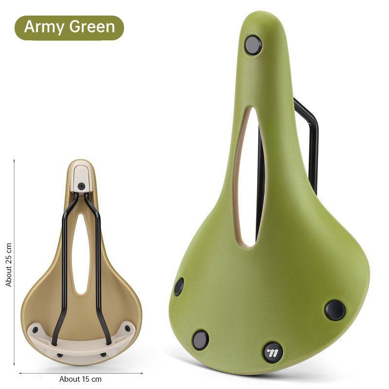 Retro Bicycle Saddle: Wear-resistant, Anti-slip, Multicolor Hollow Cushion – for Road Bikes, BMX, MTB, Touring - Outdoors & Sports Tinker Time