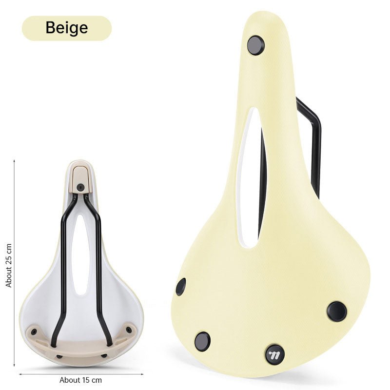 Retro Bicycle Saddle: Wear-resistant, Anti-slip, Multicolor Hollow Cushion – for Road Bikes, BMX, MTB, Touring - Outdoors & Sports Tinker Time